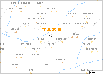 map of Tʼej Washa
