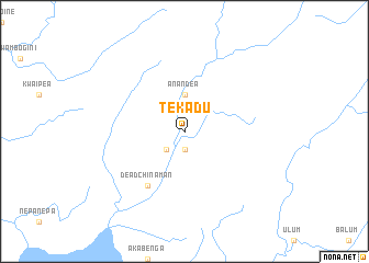 map of Tekadu