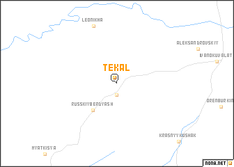 map of Tekal\