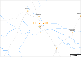 map of Tekanpur