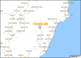 map of Te-kao-lao