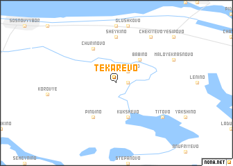 map of Tekarëvo