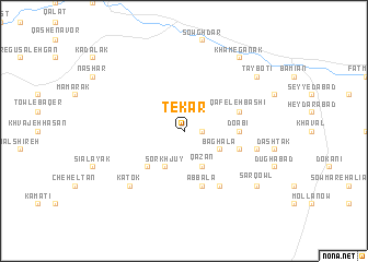 map of Ṯekar