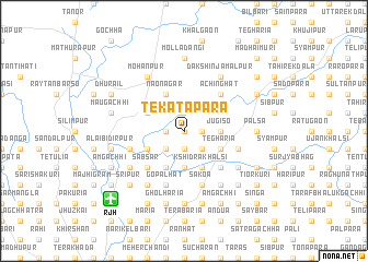 map of Tekātāpāra