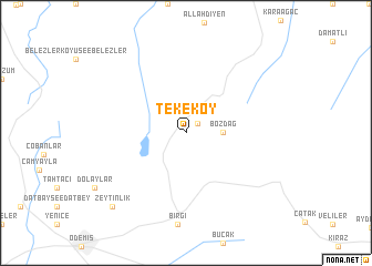 map of Tekeköy