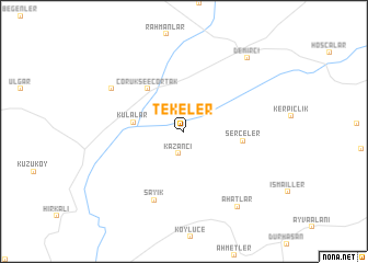 map of Tekeler