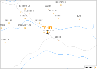 map of Tekeli