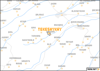 map of Tekeshykhy