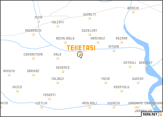 map of Teketaşı