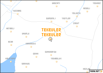 map of Tekevler