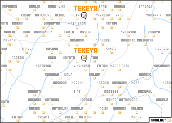 map of Tekeya