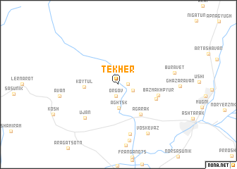 map of Tekher