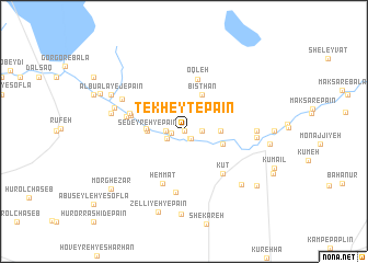 map of Tekheyţ-e Pā\