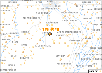 map of Tekhsem