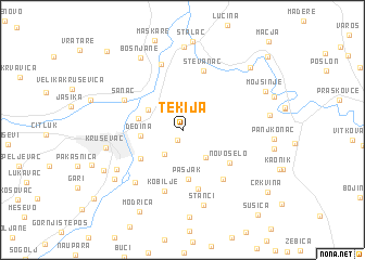 map of Tekija