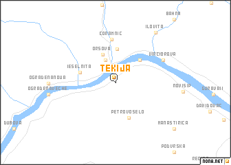 map of Tekija