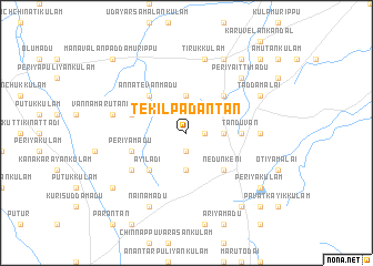 map of Tekilpadantan