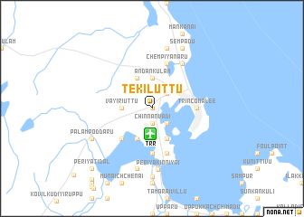 map of Tekiluttu