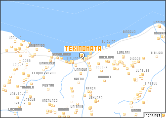 map of Tekinomata