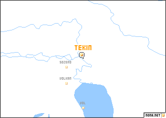 map of Tekin