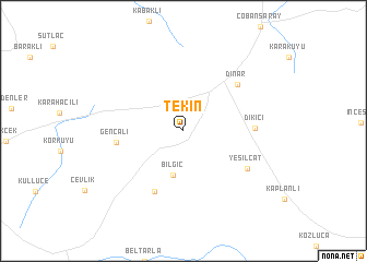 map of Tekin