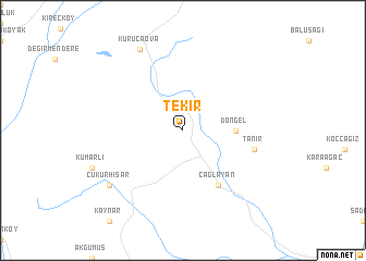 map of Tekir