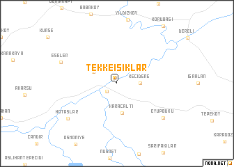 map of Tekkeışıklar