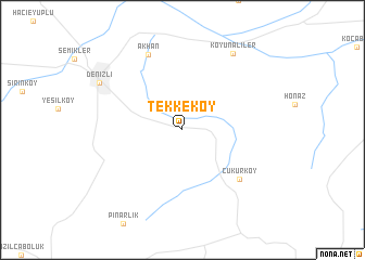 map of Tekkeköy