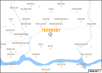 map of Tekkeköy