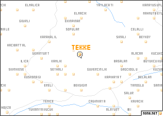 map of Tekke