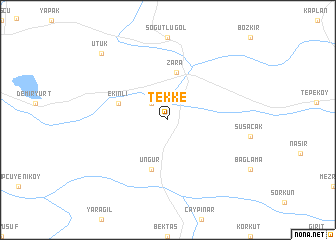 map of Tekke