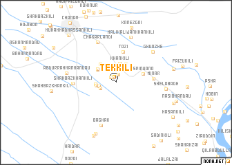 map of Tek Kili