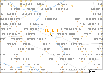 map of Teklin