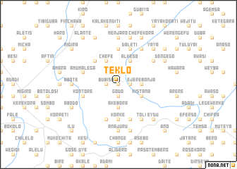 map of Teklo