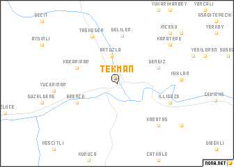 map of Tekman