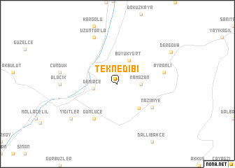 map of Teknedibi