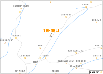 map of Tekneli