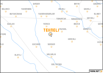 map of Tekneli