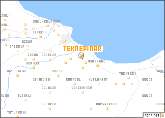 map of Teknepınar