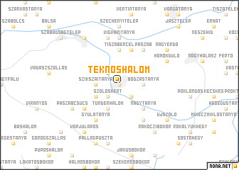 map of Teknőshalom