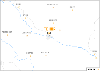 map of Tekoa