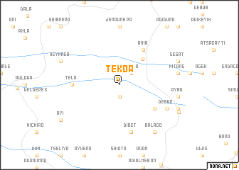 map of Tekoʼā