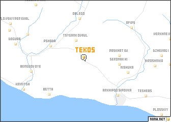 map of Tekos