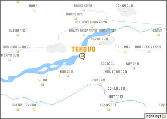 map of Tekovo