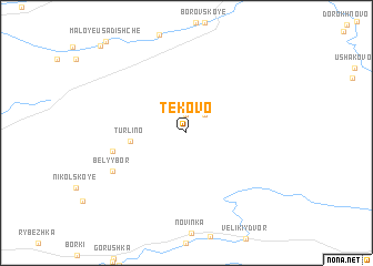 map of Tekovo