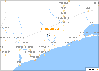 map of Tekpanya