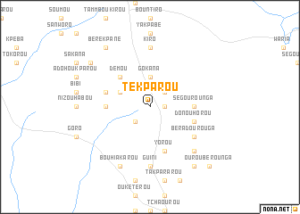 map of Tekparou