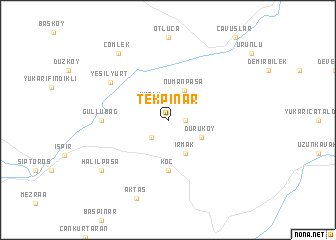 map of Tekpınar