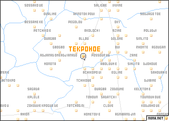 map of Tekpohoé