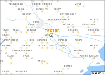 map of Tékton
